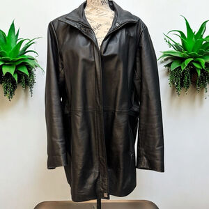 Vintage Massini Women’s Leather Jacket Size 1X Black